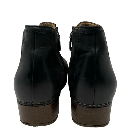 Dansko Black Leather Ankle Booties - Picture 6 of 9